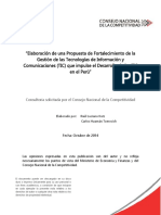 Propuesta de Fortalecimiento de La GestiOn de Las TIC en PerU