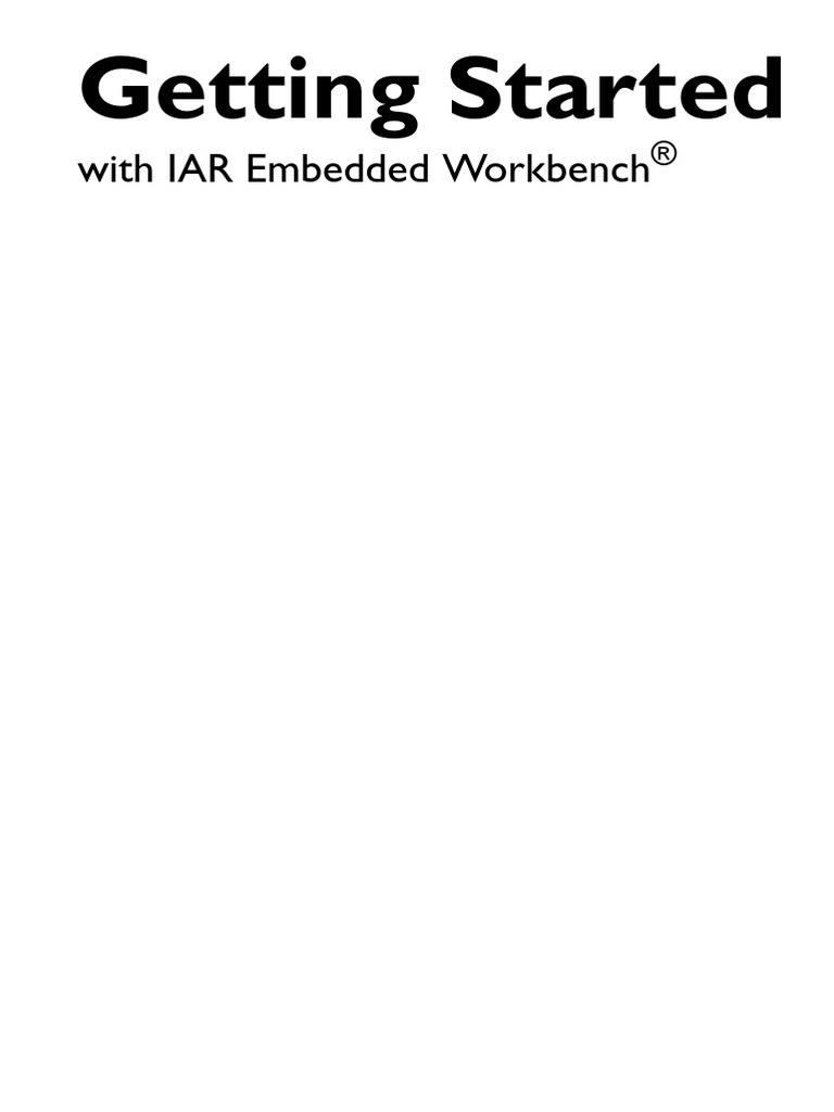 EW GettingStarted - ENU PDF | PDF | Embedded System | C (Programming ...