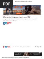 British Workers Living in Poverty 'at a Record High' _ the Independent