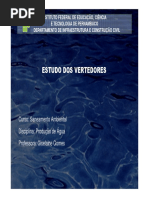 Produção de água - Vertedores