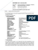 122666257 Informe de Accidente Fatal Del Sr Nolberto Oljer Ysasi Ylave PDF