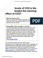 Do High Levels of CO2 in the Past Contradict the Warming Effect of CO2