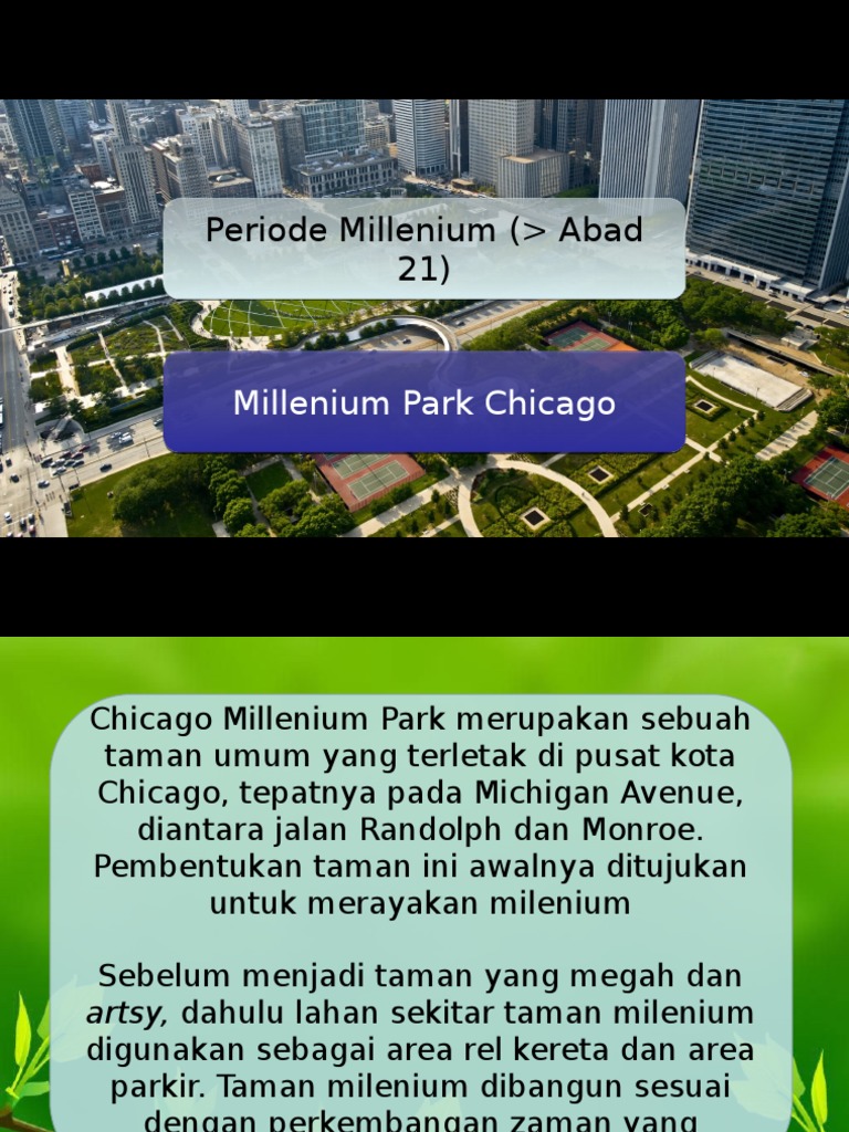 Periode Millenium - Dasar-Dasar Arsitektur Lanskap | PDF