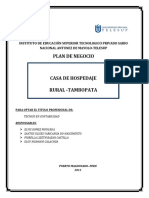 Plan de Negocios Casas de Hospedaje y Campamentos