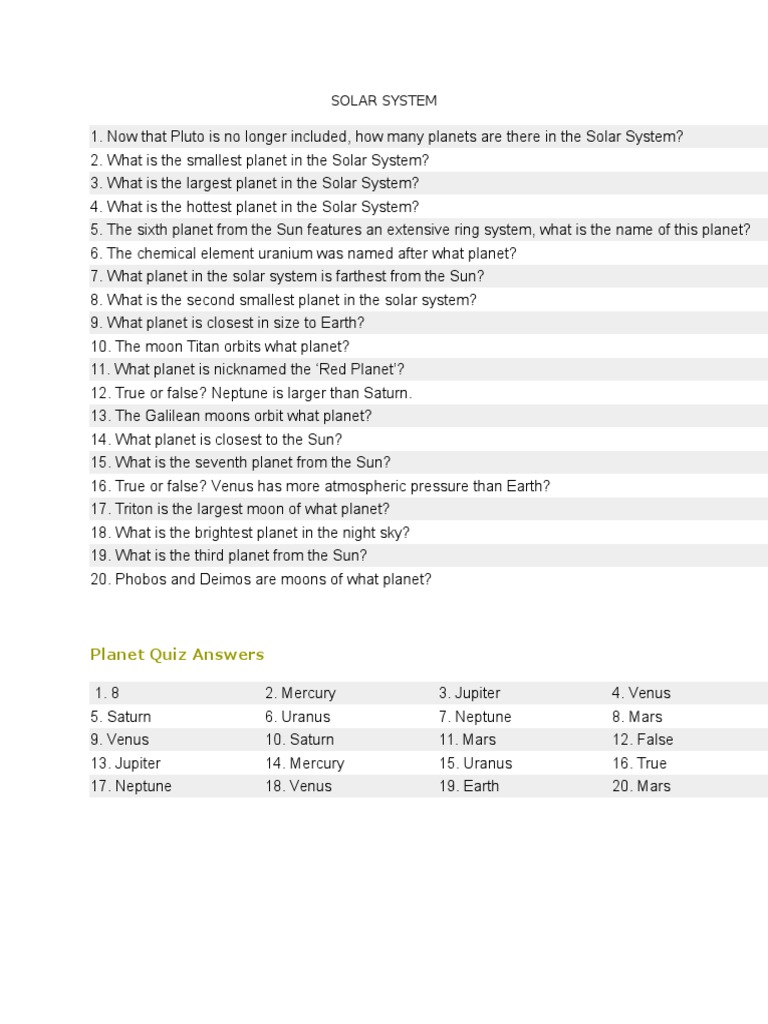 The Solar System Esl Worksheet By Yunaked