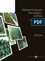 Methanol Production Cost Analysis