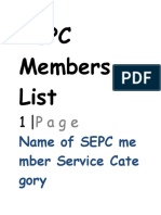 SEPC Members List ,,,26 Dec