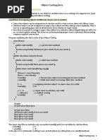 Object Casting Java