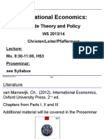 International Economics:: Trade Theory and Policy