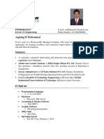 IT Professional Resume - Prabhakaran P