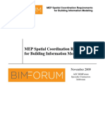 MEP Spatial Coordination Requirements For Building Information Modeling