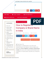 How to Register a Company or Brand Name in India - Legal Adda