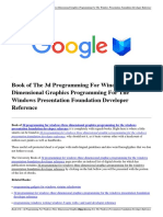 3d Programming For Windows Three Dimensional Graphics Programming For The Windows Presentation Foundation Developer Reference PDF