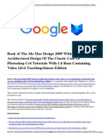 Download 3ds Max Design 2009 With the Architectural Design of the Classic Case of Photoshop Cs4 Tutorials With CD Rom Containing Video 1dvd Teachingchinese Edition.pdf