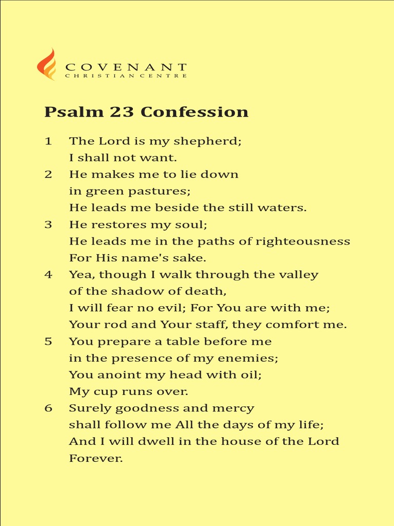 Psalm 23 | PDF