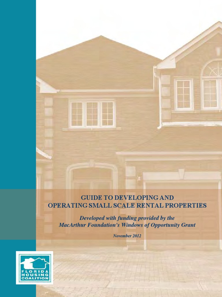Small Scale Rental Guide | PDF | Affordable Housing | Renting