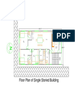 Floor Plan of Single Storied Building