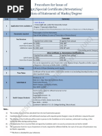 19 (19.2) Transcript, Special Certificate, Attestation, Verification of Marks Etc