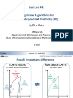 Lecture 4 (Dirk Mohr, ETH, Integration Algorithms in Plasticity)