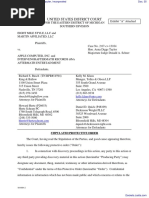 Eight Mile Style, LLC et al v. Apple Computer, Incorporated - Document No. 35