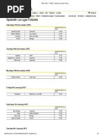 BBC Sport - Football - Spanish La Liga Fixtures