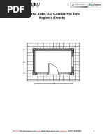Download eBook AutoCAD Gambar Pos Jaga Bagian 1 - Denah by KaryaGuru Center SN335136019 doc pdf