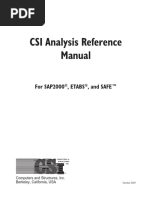 CSI Anal y Sis Reference Manual: For SAP2000, Etabs, and SAFE™