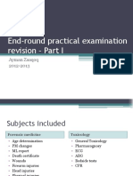 End-round Practical Examination Revision Part I