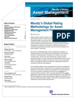 Moody's Methodology For Asset Management Firms