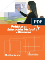 Politica Educacion Virtual Distancia