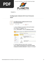 Configuração Outlook 2010 Com Protocolo IMAP - Planeta Serviços Digitais