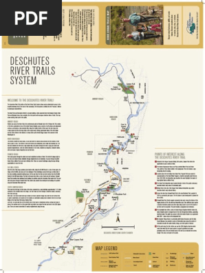 Deschutes River Trail Map Pdf Bend River Trail Map | Pdf | Trail | Transport