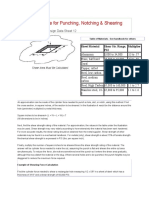 Cylinder Force For Punching