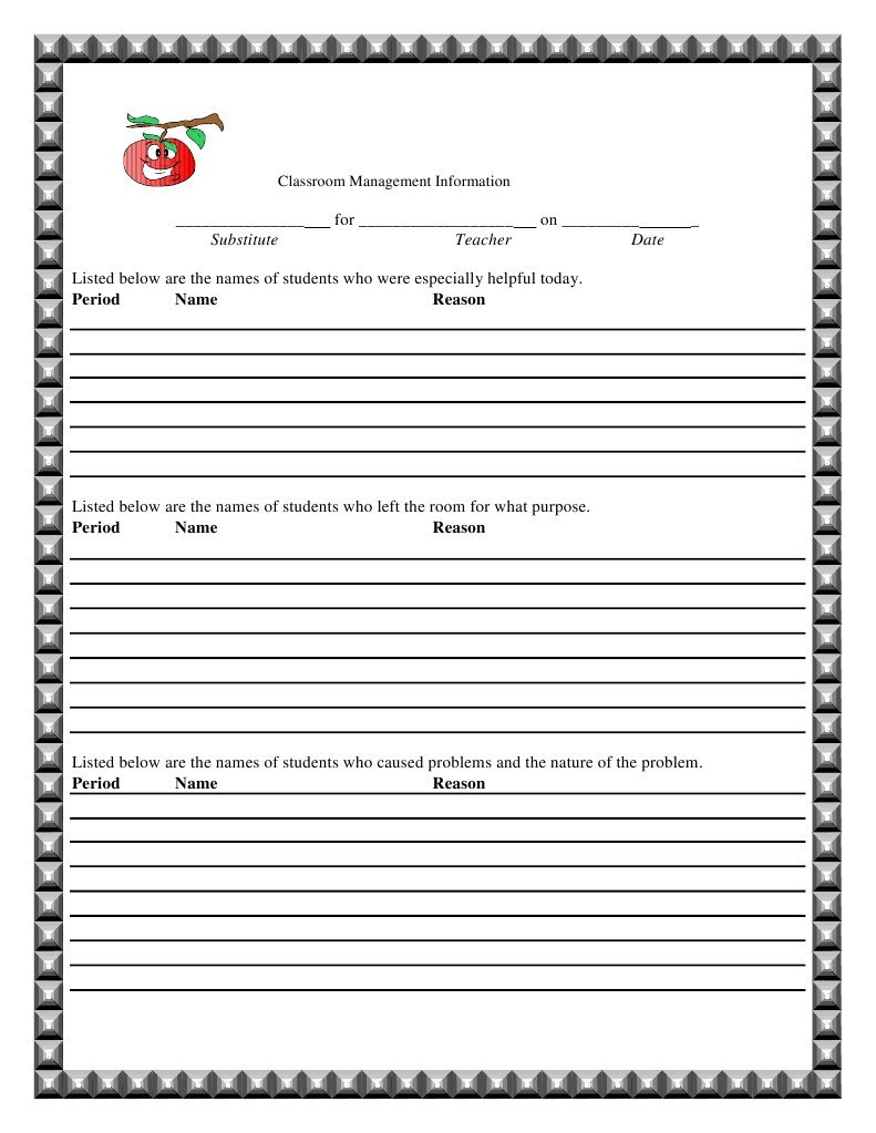 Classroom Management Report For Teacher | PDF | Classroom Management ...