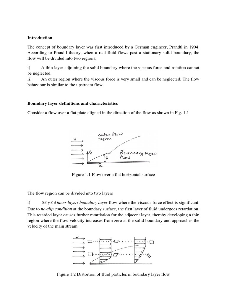Prandtl Boundary Layer Theory Overview | PDF | Boundary Layer ...