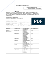 Sesión de Aprendizaj Matematicas 28 de Febrero