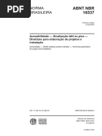 NBR 16537 - Piso Tátil.