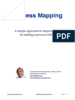 Process Mapping: A Simple Approach To Improvement by Making A Process Visible