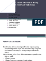 Perkembangan Sistem Informasi 1 (Ruang Lingkup Sistem