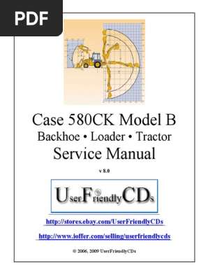 Case 580ck Model B Service Manual Transmission Mechanics Tractor