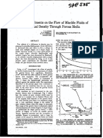 Spes - : Some Experiments On The Flow of Miscible Fluids of Unequal Density Through Porous Media