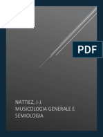 Nattiez, J-J. Musicologia Generale e Semiologia