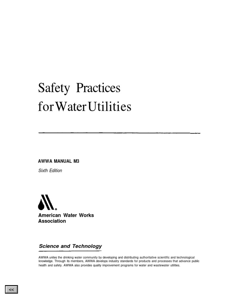 Safety Practices For Water Utilities American Water Works Association