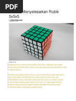 Rumus Menyelesaikan Rubik 5x5