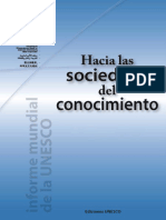 UNESCO - Hacia Las Sociedades Del Conocimiento PDF
