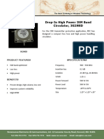 Drop-In High Power ISM Band Circulator, 3G2NED