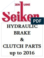 Seiken Hydraulic Brake & Clutch Parts Catalogue Up To 2016