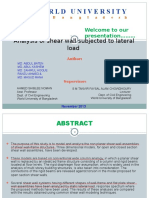 Analysis of Shear Wall Subjected To Lateral Load