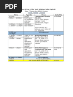 Itinerary of Day 1 Site Visit (Listing-Selia Capital) : GGSB, SSSSB & Ssesb