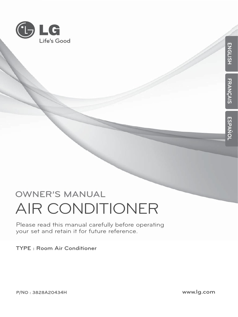 LG Room Air Conditioner Manual | PDF | Air Conditioning | Hvac